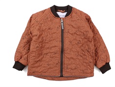 Noa Noa Miniature copper brown termojakke Grace print